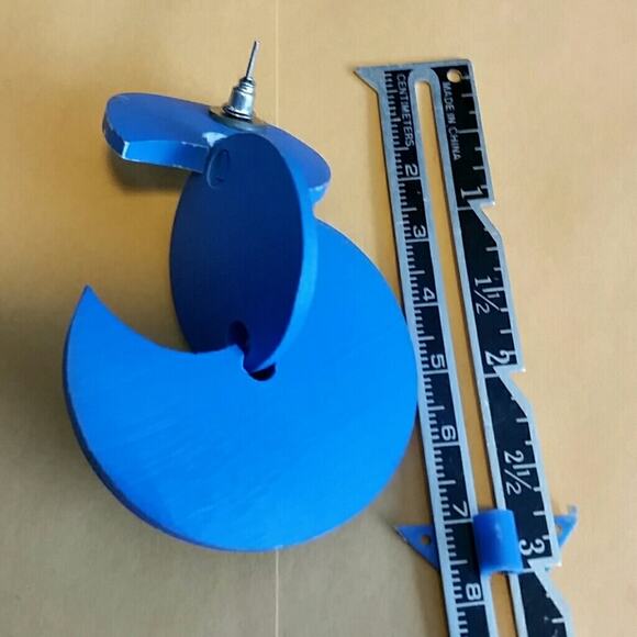 PureUnique Vintage Blue Earrings. O - Picture 5 of 5